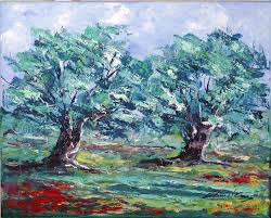 Olive Trees Olive Tree Painting Painting Greek Paintings