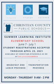 Brown county christian academy (oh). Summer Learning Christian County Public Schools Facebook