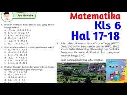 We did not find results for: Matematika Kelas 6 Halaman 17 Bilangan Bulat Youtube