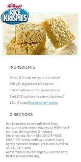 Classic Kellog 39 S Rice Krispie Square Recipe Microwave Crispy Krispy Yum Si Homemade Rice Krispies Treats Rice Krispy Treats Recipe Krispie Treats Recipe
