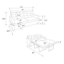 Zipcode Design Jovita Square Arm Sofa Bed Wayfair Memory Foam Mattress Foam Mattress Full Sleeper Sofa