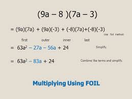 That's not too hard to remember if you say it in your head a few times. Polynomials And Factoring Polynomials And Factoring Multiplying Binomials Delores Fitch Algebra 1 Tech 504 Multimedia For Teachers Ppt Download