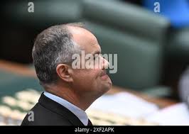 Canberra, Australia. 01st July, 2024. Governor-General of Australia Sam  Mostyn acknowledges her father William Mostyn and members of her family  during a reception after the swearing in ceremony at Parliament House in