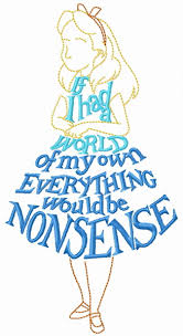 Discover 458 free alice in wonderland png images with transparent backgrounds. Alice Phrase Dress Embroidery Design