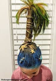 Crazy Hair Tag Palm Tree Hair Friseure Wacky Hair Days Wacky Hair Crazy Hair For Kids