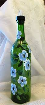 Hand Painted Olive Oil Bottle Or Soap Dispenser Etsy Hand Painted Bottles Glass Bottle Crafts Painted Wine Bottles