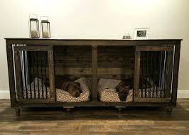 Dog Crate For 2 Dogs The First Beautiful Decorative Indoor Wooden Kennel Dog Crate Furniture Wooden Dog Crate Diy Dog Crate