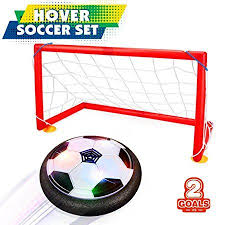 Betheaces Kids Toys Hover Soccer Ball Set 2 Goals Gift Football Disk Toy Led Light Boys Girls Age 2 3 4 5 6 7 8 16 Best Kids Toys Soccer Ball Football Gifts