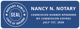 To become a notary public in indiana, you'll need to complete the free online notary course from the indiana secretary of state. Inbiz Notaries