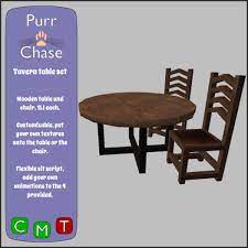 Открыть страницу «tavern & table» на facebook. Second Life Marketplace P C Tavern Table Set