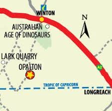 Opalton Location Tropic Of Capricorn Winton Golconda