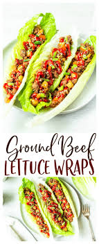 Ground Beef Lettuce Wraps In 2020 Lettuce Wrap Recipes Beef Lettuce Wraps Lettuce Wraps Ground Beef
