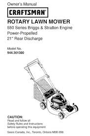 Craftsman mower part list 917 model repair. Craftsman Lawn Mower Parts Manual 944 361300