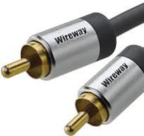 Kabel Coaxial 1 Rca Cinch Ofc WireWay Hi-fi 5m