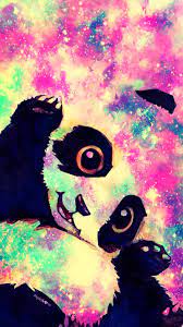 Cute Panda Galaxy Wallpaper Androidwallpaper Iphonewallpaper Wallpaper Galaxy Sparkle Glitter Lockscre Cute Panda Wallpaper Panda Art Cute Panda Drawing