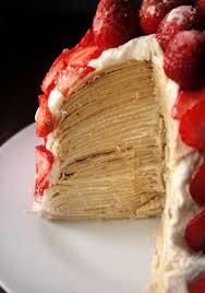 Making Mille Crepe With Strawberries Food Eat Dessert Desserts