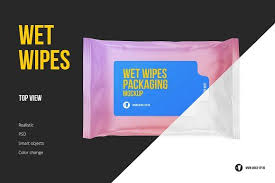 Wet Wipes Mockup Top View Wet Wipe Wet Wipes Design Wet Wipes Packaging