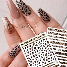 Artificial nails can be shaped, cut, and filed into a variety of shapes, including square, squared oval/squoval, rounded, almond, ballerina/coffin, or stiletto. Animal Print Nail Art 3d Decal Stickers Leopard Cheetah Nail Sticker Self Adhesive Acrylic Designs Stickers Decals Aliexpress
