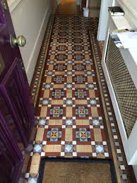 Restored Victorian Tiled Floor In London The Work Was Undertake Sympathetically By Jw Restoration Specialists In The Clea Encaustic Tile Flooring Restoration