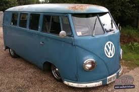 Image result for Dove Blue 1950 VW Bus