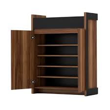 A shoe cabinet with doors can help you hide the shoes youre not wearing for the season, and only show the shoes youll be 18 of them are covered by lattice designed doors for a tidy and neat finish. Maisie Shoe Cabinet Bunnings Warehouse