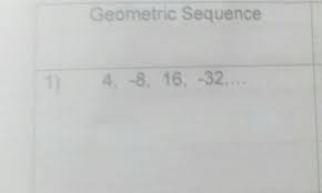 2.) an arithmetic sequence with first term 1 and common difference not equal to 0 has second, tenth the fourth term in the geometric sequence agove appears as the nth term in the arithmetic sequence. Find The Common Ratio Of The Following Geometric Sequence Brainly Ph