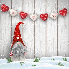 Förra året virkade jag ett pepparkakshus, men hann inte med så många figurer, här kommer några nya. Tomte Standing In Front Of Gray Wooden Wall In Snow With Red Royalty Free Cliparts Vectors And Stock Illustration Image 63535802