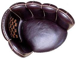 baseball glove chair black gloves custom upholstery chair