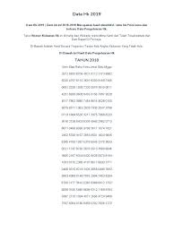 Data keluaran hongkong 2020 ini kami ambil dari situs resmi www.hongkongpools.com live draw hk. Data Hk 2019 Pdf