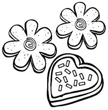 Sugar Cookies Coloring Page Shape Coloring Pages Coloring For Kids Coloring Pages