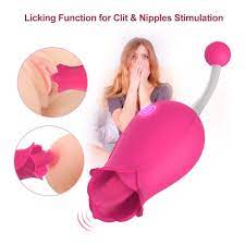 2 in 1 Tongue Stimulator Vaginal Breast Nipple Licking & High-Frequency  G-Spot Rose Clitoral Vibrator Sex Toy For Women – Desire Condom Toy Shop
