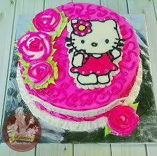 Cara membuat kue ulang tahun coklat black forest untuk pemula. Hello Kitty Buttercream Cake Katumbiri Custom Cake Cianjur