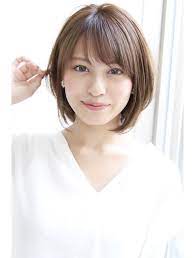 30代40代ローライト厚めバングアッシュブラウンスリークボブ l044984254 アグノス 青山 agnos のヘアカタログ ホットペッパービューティー ヘアスタイリング 毛先パーマ ヘアスタイル