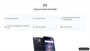 ZTE Axon Pro A1P LTE NA 32GB Full ...