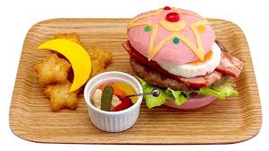 Tokyo S Sailor Moon Pop Up Serves Pink Burgers And Star Shaped Tater Tots Sailor Moon Cafe Food Cute Food