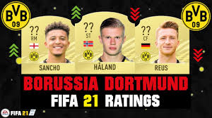 Outro jogador relacionado ao dortmund, sancho teve o melhor ano de sua carreira ao marca 20 gols e 19. Fifa 21 Borussia Dortmund Player Ratings Ft Haaland Sancho Reus Etc Youtube