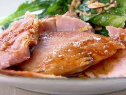 Baked Ham With Brown Sugar Honey Glaze Recipe Baked Ham Food Network Recipes Trisha Yearwood Recipes