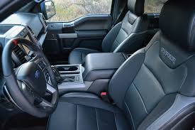 Look for an interior work surface in the center console and the max recline seats, which allow the seats to fold completely flat for a quick nap. 2020 Ford F 150 Raptor Review Trims Specs Price New Interior Features Exterior Design And Specifications Carbuzz