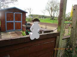 Nude Mooning Boy Garden Fence Topper Novelty | eBay