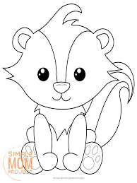 Show your kids a fun way to learn the abcs with alphabet printables they can color. Free Printable Woodland Animal Coloring Pages Simple Mom Project
