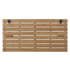 Tete De Lit 140 En Sapin Massif Et Appliques En Metal Harvey Maisons Du Monde