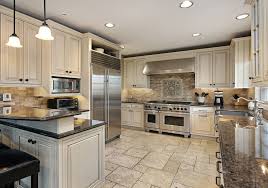 solid wood white glazed line kitchen