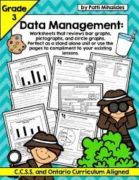 Graphing Data Management Third Grade Worksheets Bar Circle Pictographs Third Grade Worksheets Graphs Third Grade Third Grade Math