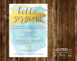 Aqua Gold Foil Cocktail Party Launch Party By Uncommonpaperie Rodan And Fields Launch Party Business Launch Party Rodan And Fields