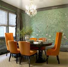 Add the same paint color to the trim work and mullions to create a seamless look. How To Use Orange Colors Creatively And Add Interest To Modern Dining Room Decorating