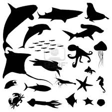 We upload amazing new content everyday! Aquatic Life Silhouettes Pack Leben Im Wasser Tier Silhouette Tier Schablone