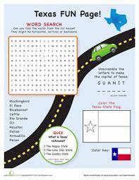 This is a hard geography questions quiz, so get ready. Texas Trivia Page Worksheet Education Com