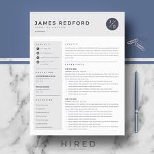 The best cv templates for every walk of life. Professional Resume Template For Mac Pages And Word On Behance