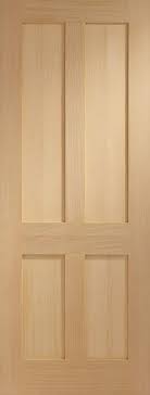 Options for 4 panel wood entry doors. 926 X 2040 X 40mm Victorian Oak Shaker 4 Panel Internal Door
