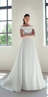 White Off Shoulder Satin Wedding Reception Dressafrican Women Etsy Simple Wedding Gowns Wedding Dresses Off Shoulder Wedding Dress